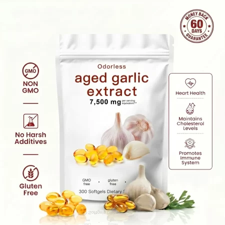 Aged Garlic Extract - Odorless 7500mg Softgels